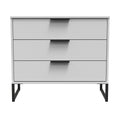 Hong Kong (Black Sleigh Legs) 3 Drawer Chest