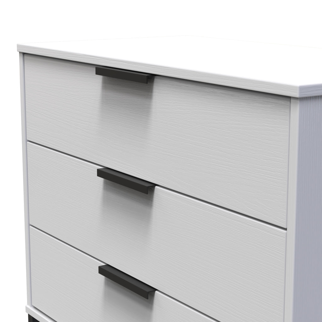 Hong Kong (Black Sleigh Legs) 3 Drawer Chest