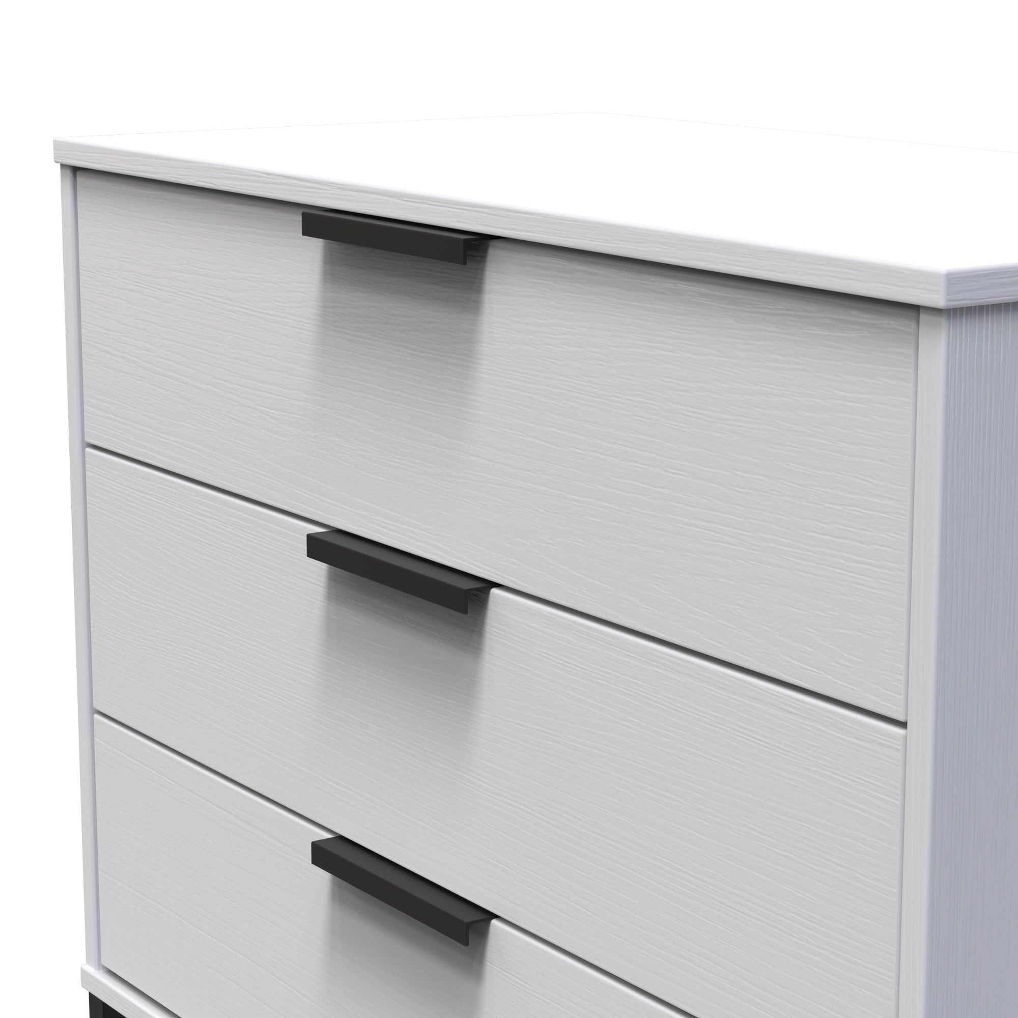 Hong Kong (Black Sleigh Legs) 3 Drawer Chest