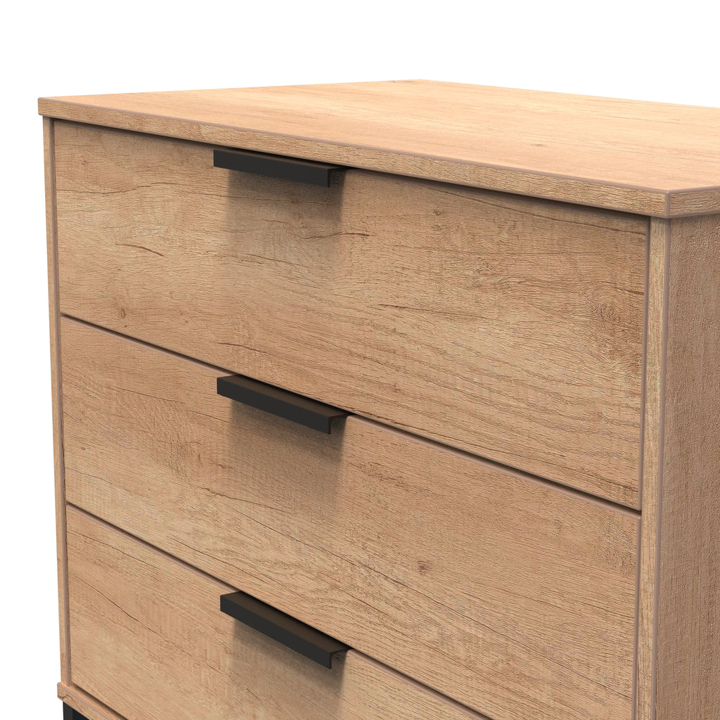 Hong Kong (Black Sleigh Legs) 3 Drawer Chest